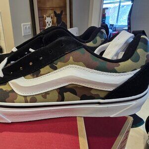 Vans Knu Skool Mens Casual Shoes Camo Green Black VN000D22YJ7 Size 10 NEW